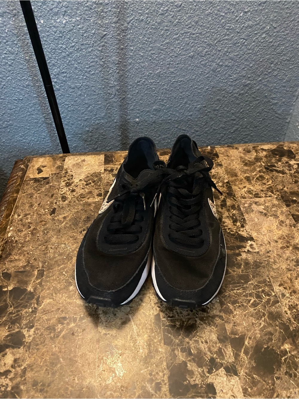 Nike Women's Black and White Retro Runner Sneakers